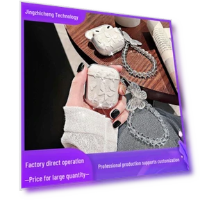 Transparent Glitter Case with Butterfly Chain — Cases, Smarter than future