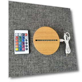 3D LED Night Light with Remote Control — Creative Lighting Solutions, SURTOP