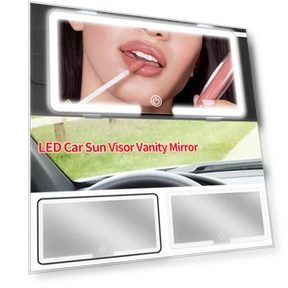 HD LED Touch Screen Car Makeup Mirror — Interior Mirrors, HOME-Auto-001
