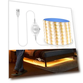 Motion Sensor USB LED Strip Lights — Garden Illumination, HOME-Auto-001