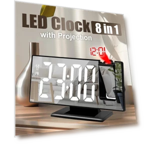 Multifunctional LED Projection Clock — Alarms & Clocks, JUDING