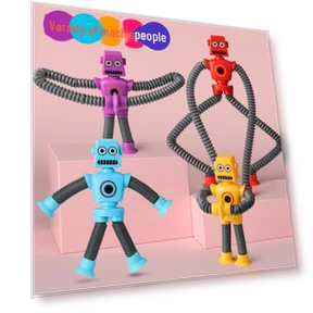 Transforming Robot Toy with Suction Cup — Construction Kits, VividTrove