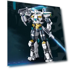 White Guardians Robots Warriors Building Blocks — Construction Kits, Xiaoluban