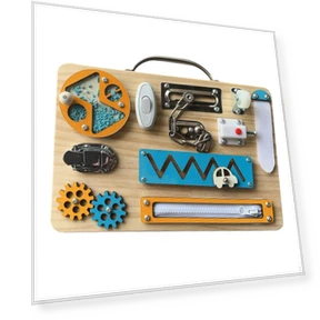 Busy Board Activity Sensory Toy — Infant & Early Childhood Playthings, Chinese Style