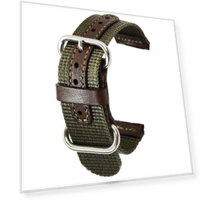 Military Nylon Leather Watch Strap — Watch Straps & Bands, SAKURA BLOSSOM