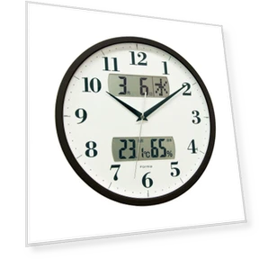 Wall Clock with Temperature and Humidity Display — Clocks, Formia