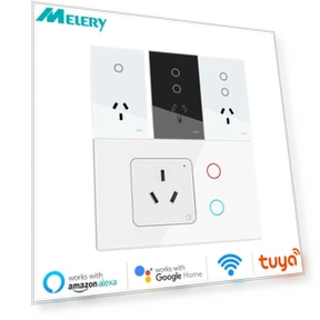 Austrian Wall Socket Vertical Horizontal Touch Light Switch — Smart Home Modules, Melery