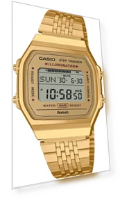 Digital Watch Mobile Link Bluetooth Equipped Step Tracker — Wearable Accessories, Casio