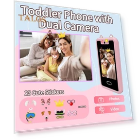 Kids Smartphone Toy — Interactive Learning Devices, Vogue Wardrobe
