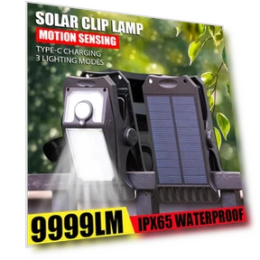 Outdoor LED Solar Garden Lights Clip Light — Outdoor Security & Flood Lighting, LIUXING Fire Solar Lamp