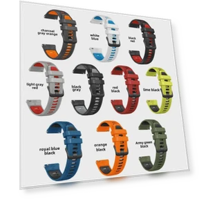 Silicone Two-Tone Sports Strap — Bands, StrideBox