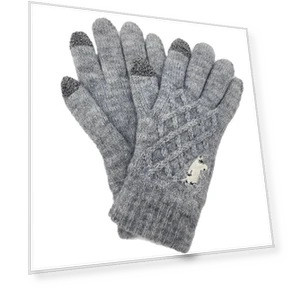 Touchscreen Gloves with Little Planet Moomin Trolls Embroidery — Gloves & Mittens, Zen Picks