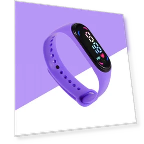 Adjustable Portable Kids Electronic Wrist Watch — Men's Timepieces, Seaweed