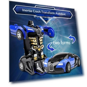 Automatic Deformation Robot Car Toy — Interactive Figures & Robots, Homeware Essentials