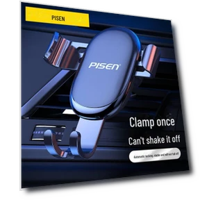 Gravity Sensor Car Phone Holder — Dashboard Installation Kits, Pisen Official