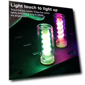 Retro Glass Bottle Night Light — Desk & Table Lighting, dooob