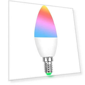 Smart RGBCW Candle Bulb — Compact Fluorescent