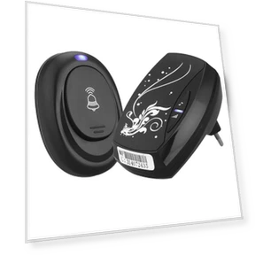 Waterproof Wireless Electronic Doorbell — Push Buttons, white