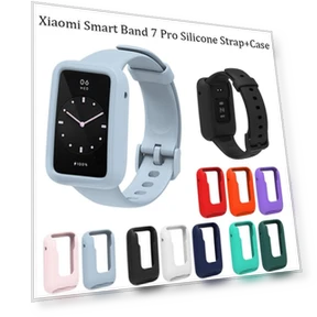 2-in-1 Case + Sweatproof Silicone Strap — Fitness Bands, PINSENDA
