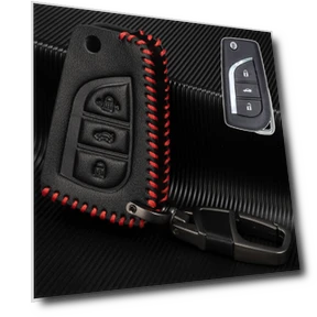 Artificial Leather Remote Control Smart Car Key Fob Cover — Clothing, XUKEY
