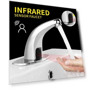 Automatic Infrared Touchless Sink Faucet — Hands-Free Faucets, Decor Dream