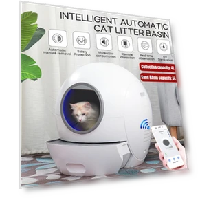 Electric Cat Litter Box with Lid — Waste Bins, Sea Global