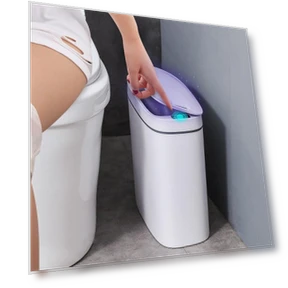 Smart Touch Sensor Trash Can — Kitchen Cans, Longjing