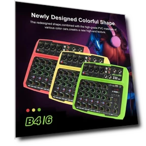 6-Channel Portable Digital Audio Mixer — Powered Mixers, Smart Mouse