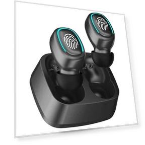Bluetooth Earbuds with Touch Light — In-Ear Headphones, Junmaocun