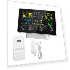 Smart Weather Station with Color Screen — Home Climate Control, TOMTOP JMS