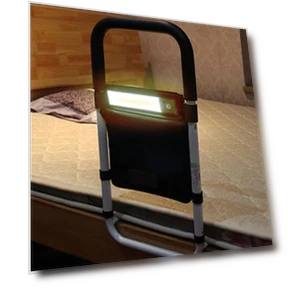 Adjustable Bed Rail with Touch Lighting — Bathroom Safety Essentials, Magic Kitchen