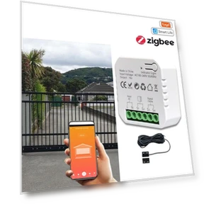 Smart Garage Door Opener — Remote Controls, White Dream