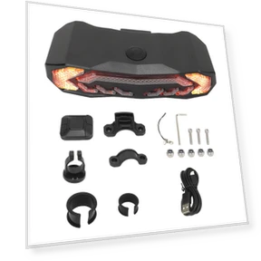 Smart Rear Bike Light with Turn Signals — Bike Headlights, TaoPo Directs