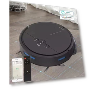Smart Wireless Wi-Fi Robot Vacuum — Smart Cleaning Robots, RW-electronic