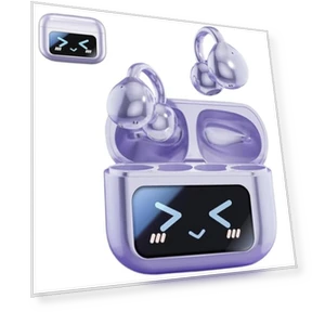 Clip On Ear Headphones with Touch Screen — Over-Ear Headphones, Generic
