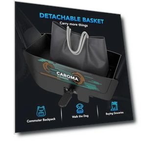 Peak 1200W Electric Scooter with Seat — Electric Self-Balancing Scooters, Caroma