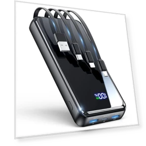 Portable Charger with Built-in Cables — Mobile Power Solutions, Shenzhen Zihao technology Co., LTD