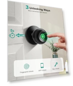 Smart Fingerprint Door Knob — Deadbolts, KLLOQUE