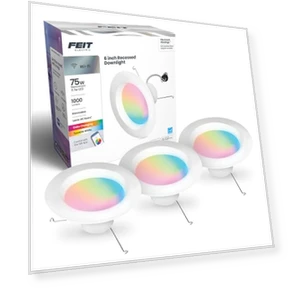 Smart Recessed Downlights — LED, Feit Electric