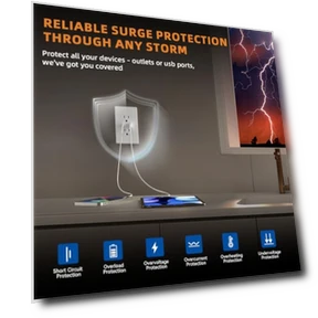USB Outlets with Type A & Type C Ports — Standard Outlets, ELEGRP