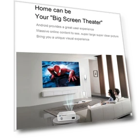 1920x1080P 400ANSI LCD LED Smart Projector — Home Theater Projectors