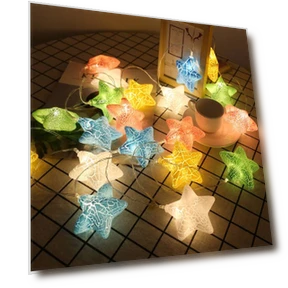 Crack Star Lights String — Outdoor String Lights