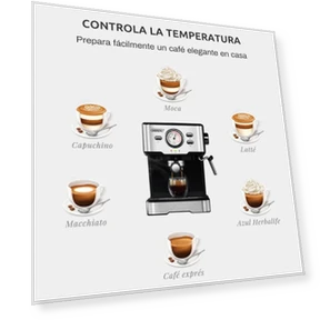 Espresso Machine with Temperature Display — Coffee & Espresso Combos, HIBREW