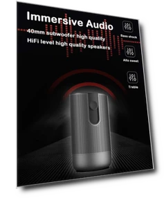 HD Bluetooth Audio Projector — Home Theater Projectors, WEJOY