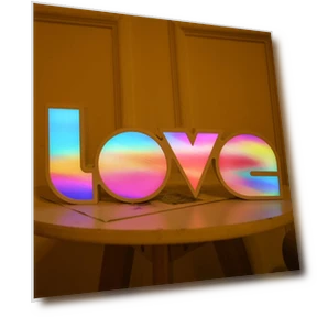 Romantic LED Light Box — Creative Lighting Solutions