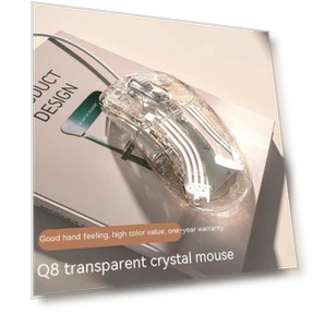 Transparent Wireless Bluetooth Mouse — Mouse Pads