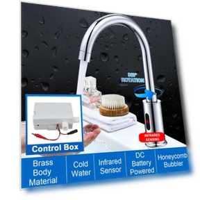 Automatic Infrared Sensor Faucet — Smart-Touch Kitchen Faucets, Sea Global