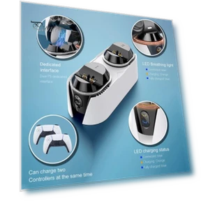Charging Station with Controller and Light Indicator — Accessories, Puntos Electronics