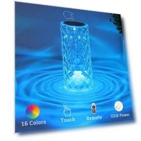 Crystal Table Lamp — Overhead Lighting, SDS003