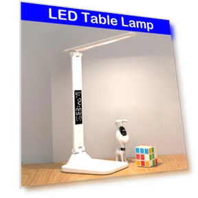 Folding Desk Lamp with Touch Screen — Study & Desk Lighting, Photography
